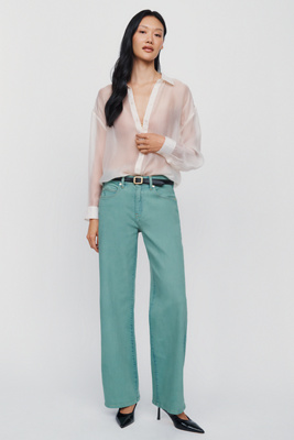 Pilcro Esme Mid Rise Wide Leg Jeans by Anthropologie