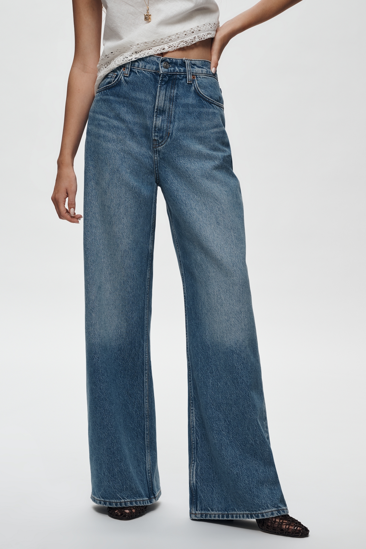 Reformation Cary High-Rise Wide Leg Jeans