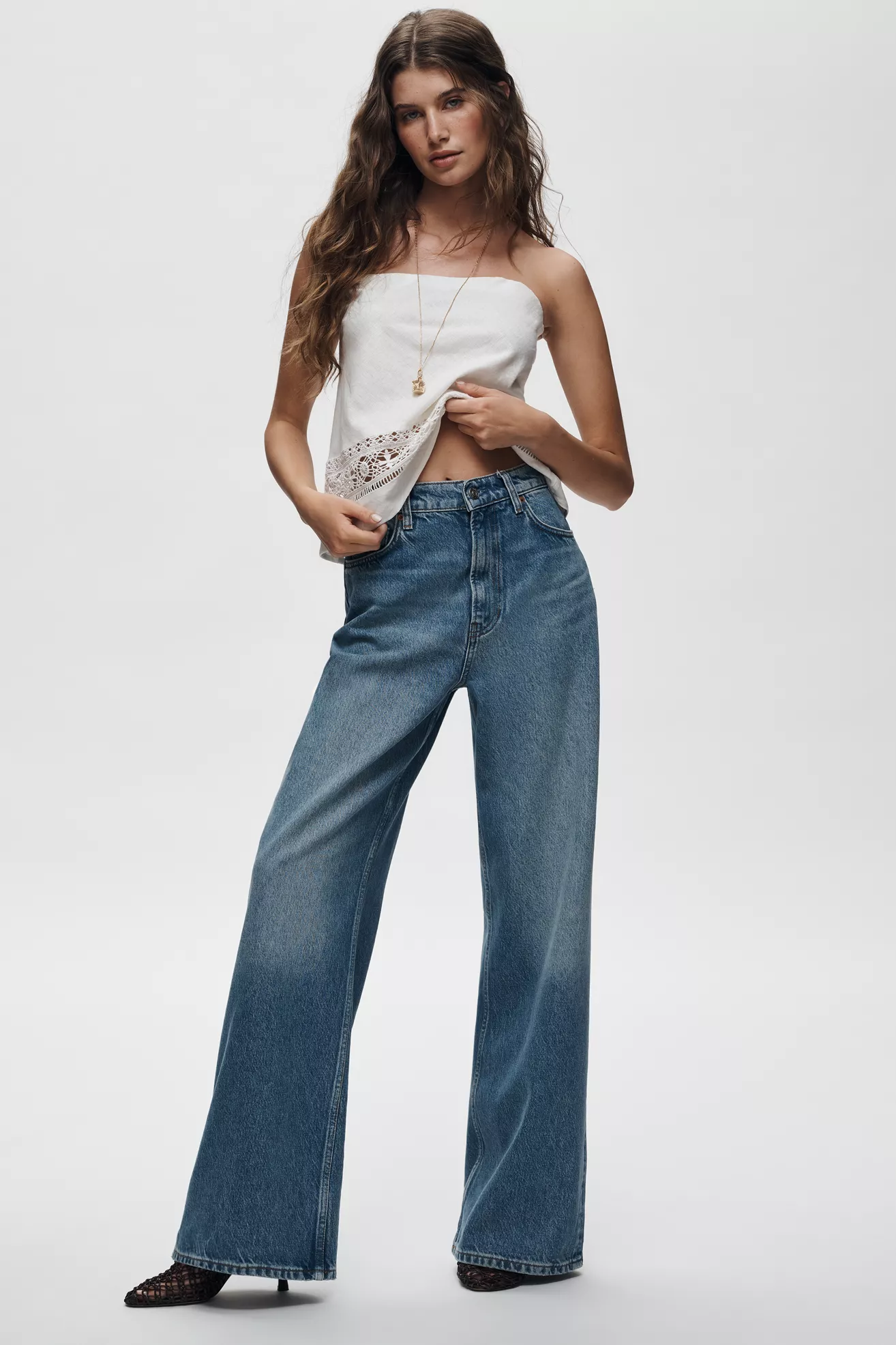 Reformation Cary High-Rise Wide Leg Jeans