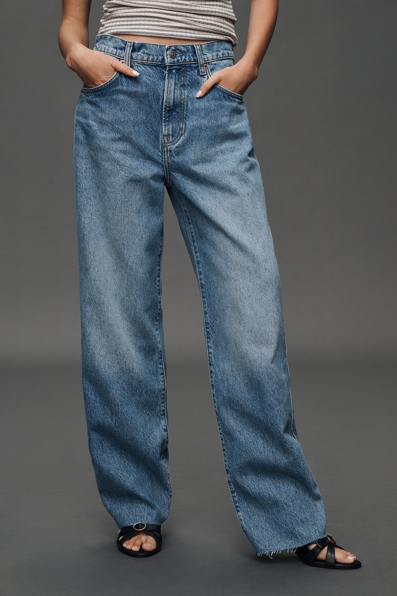 Reformation Val 90's Mid-Rise Straight Leg Jeans