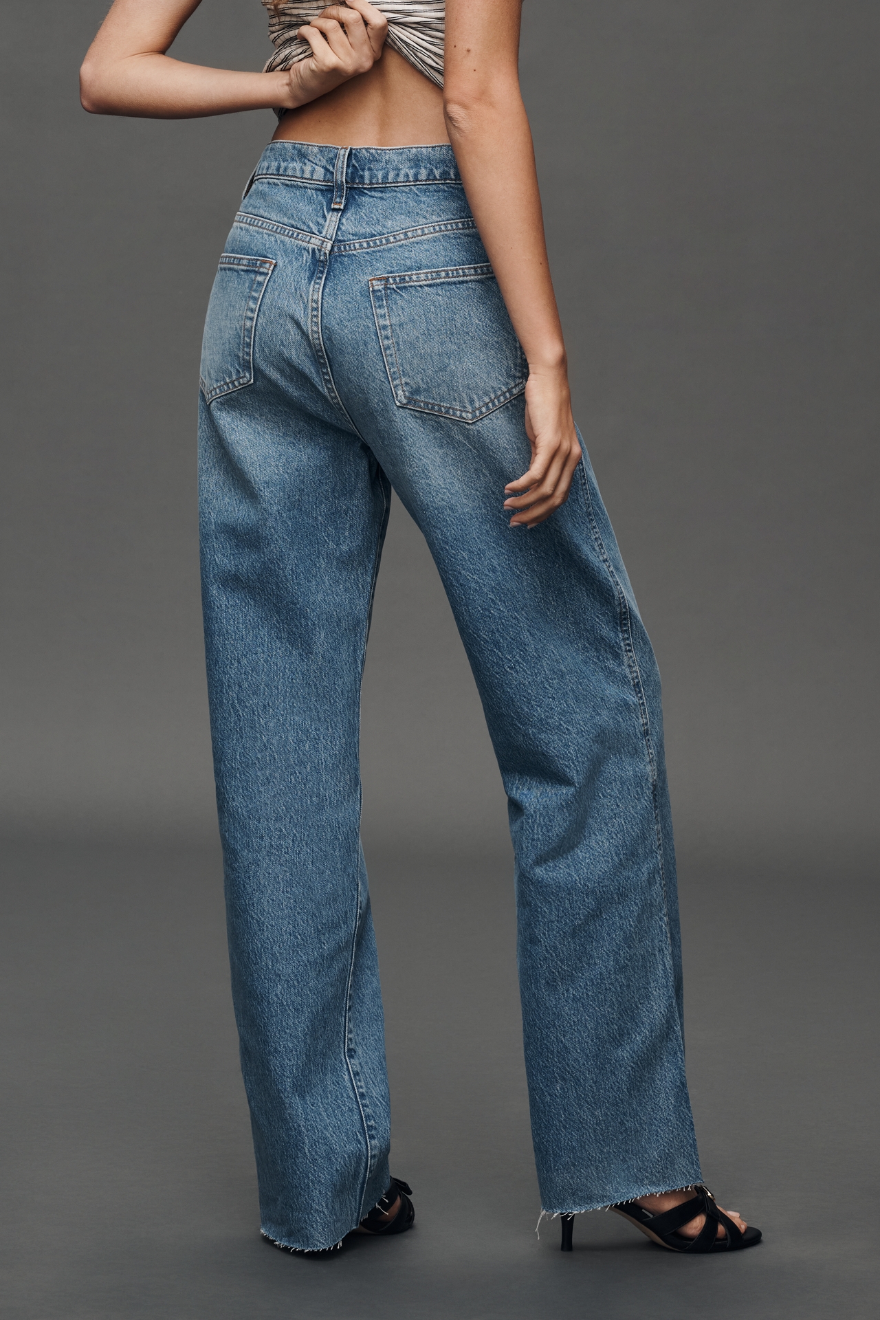 Reformation Val 90's Mid-Rise Straight Leg Jeans