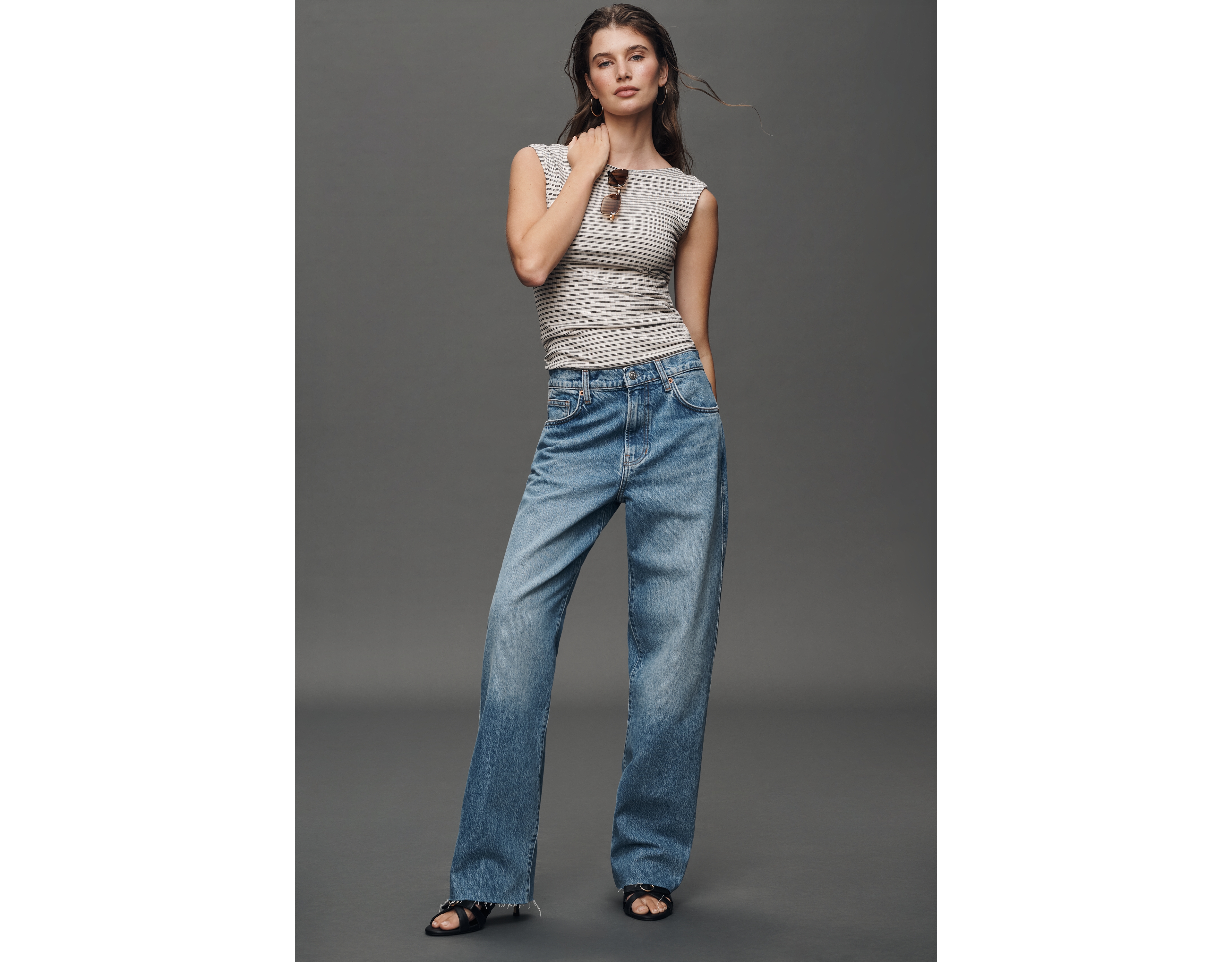 Reformation Val 90's Mid-Rise Straight Leg Jeans