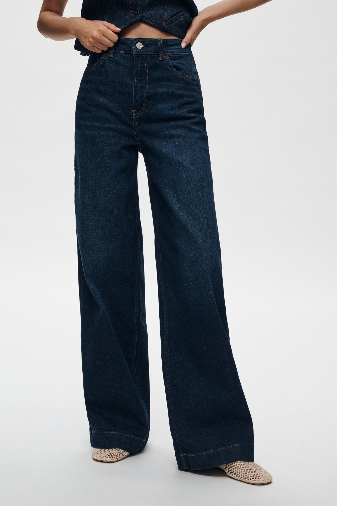 Reformation Bex High-Rise Wide-Leg Jeans
