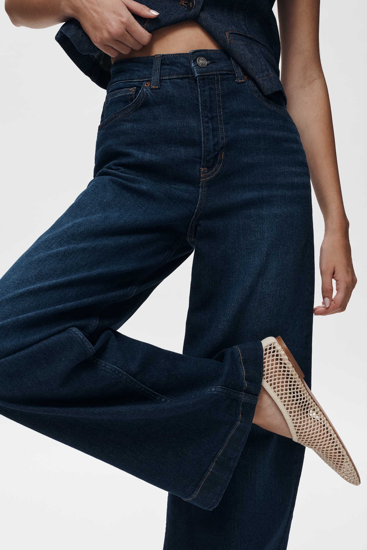 Reformation Bex High-Rise Wide-Leg Jeans