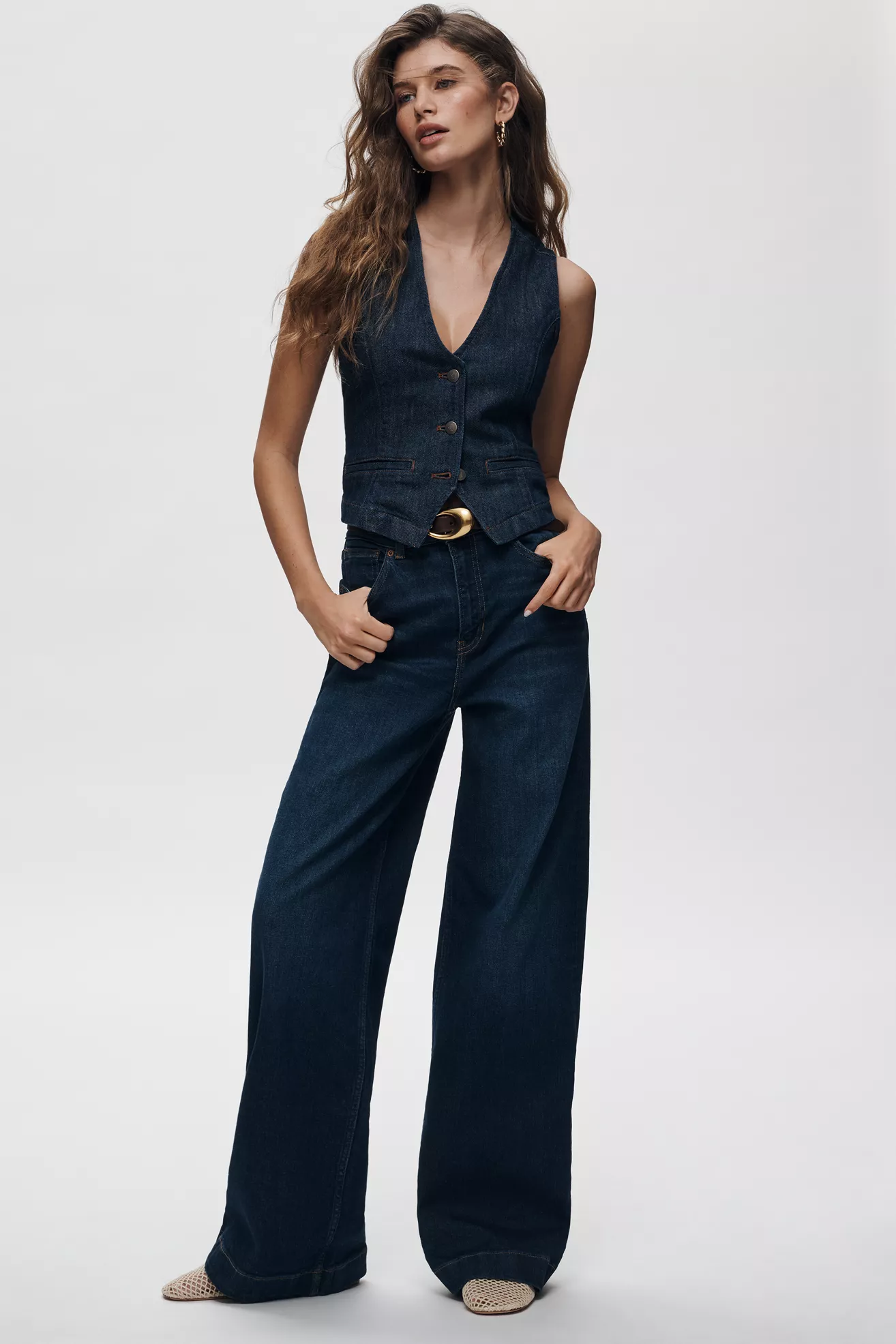 Reformation Bex High-Rise Wide-Leg Jeans