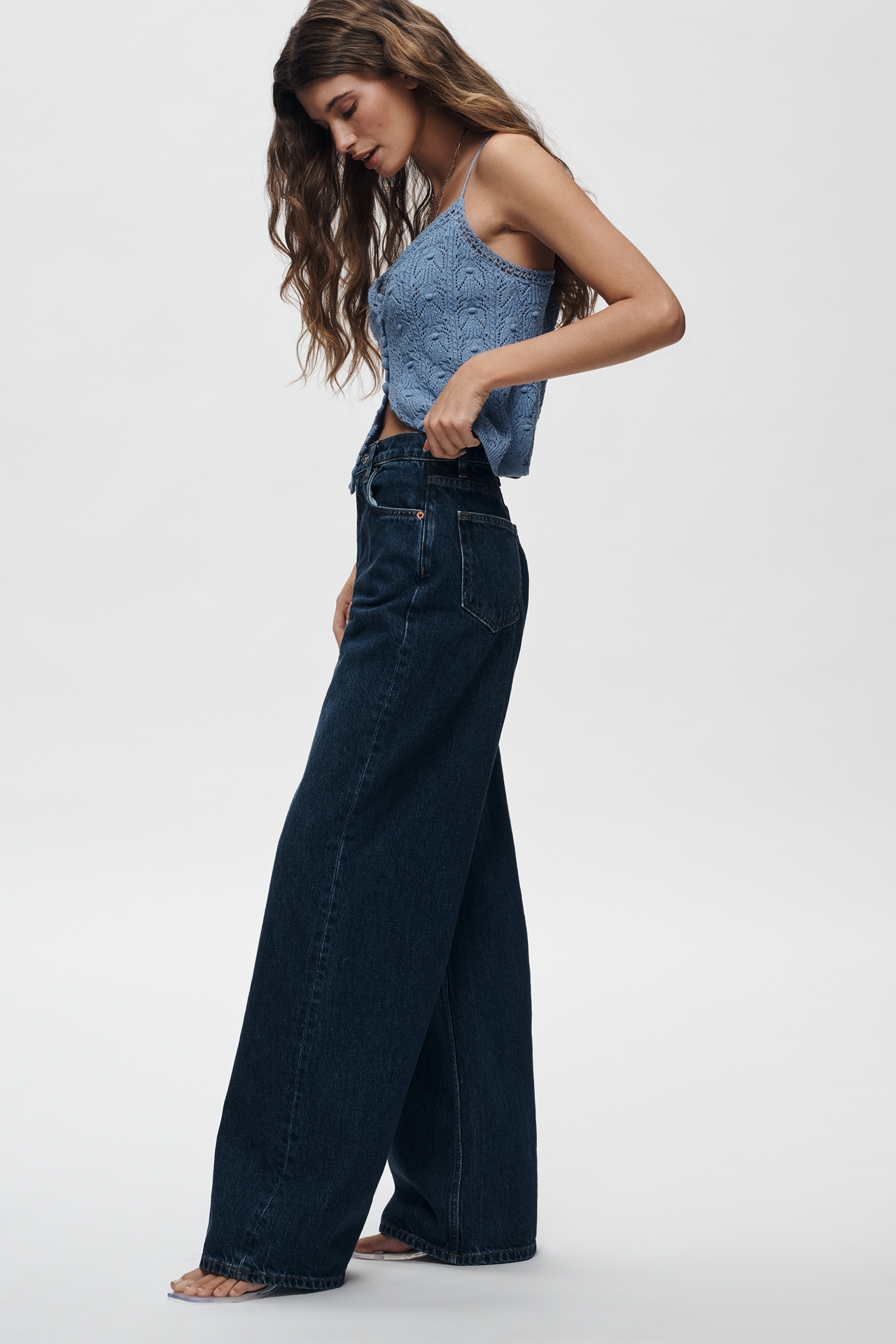 Reformation Cary High-Rise Wide-Leg Jeans