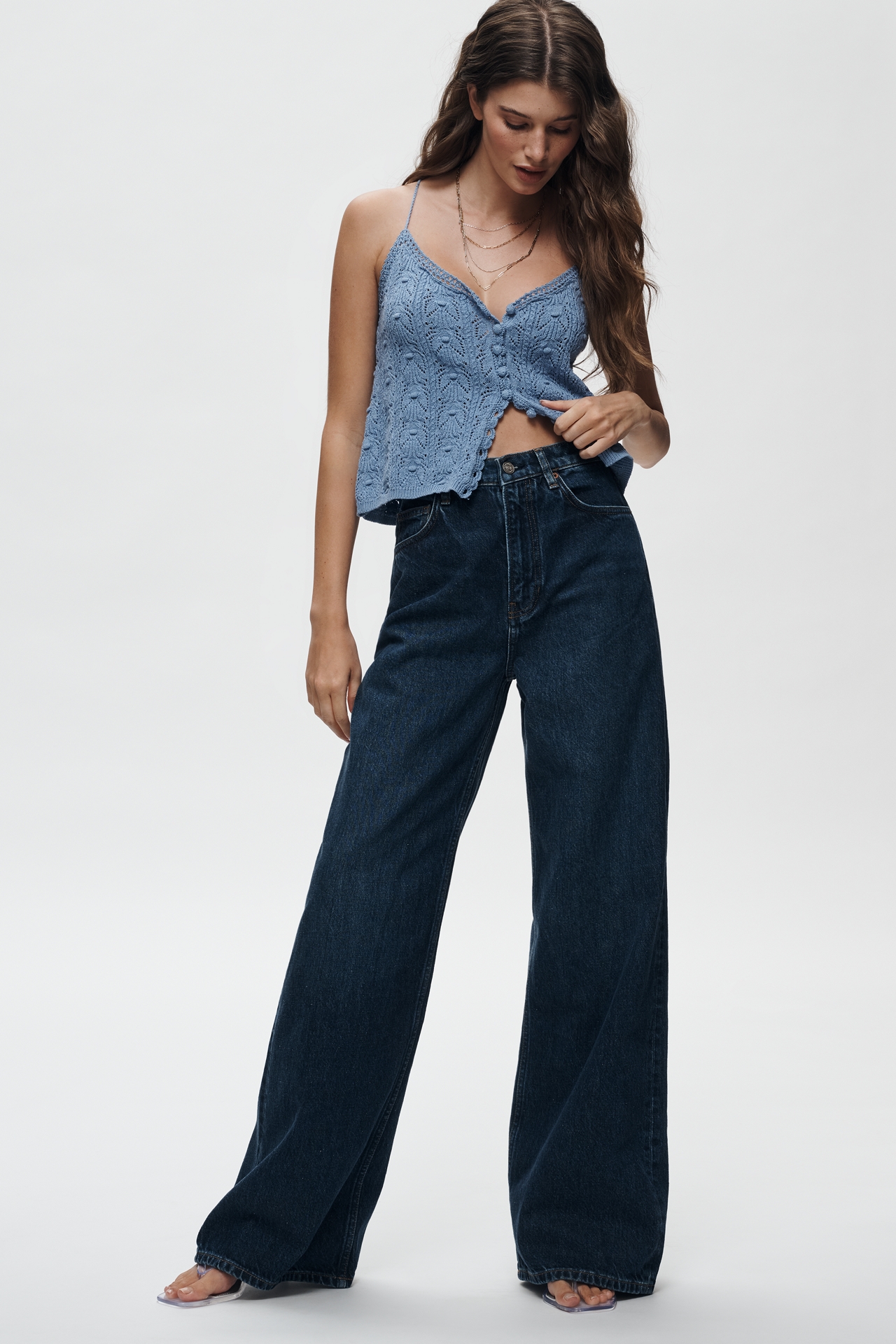 Reformation Cary High-Rise Wide-Leg Jeans