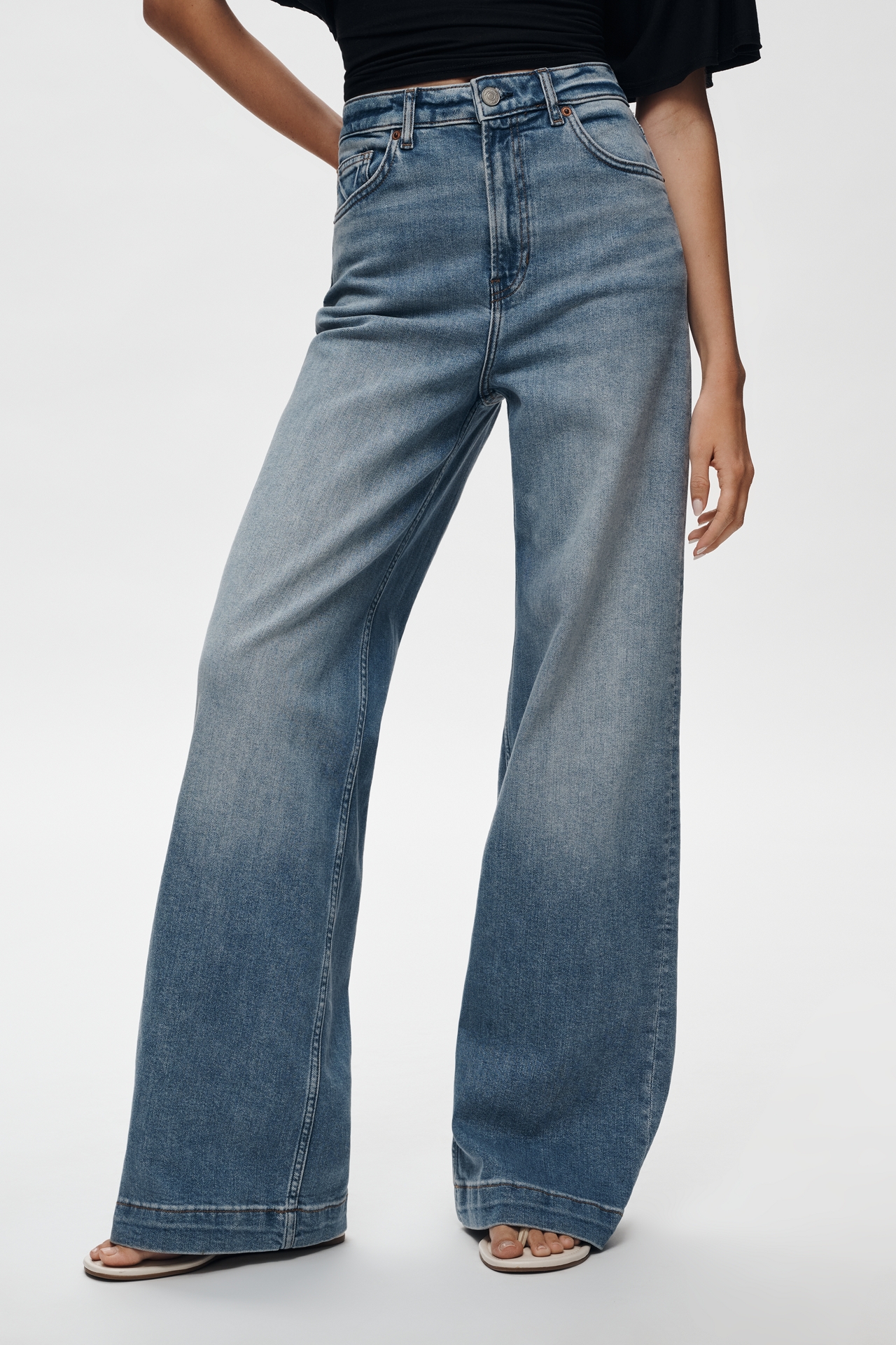 Reformation Bex High-Rise Wide-Leg Jeans