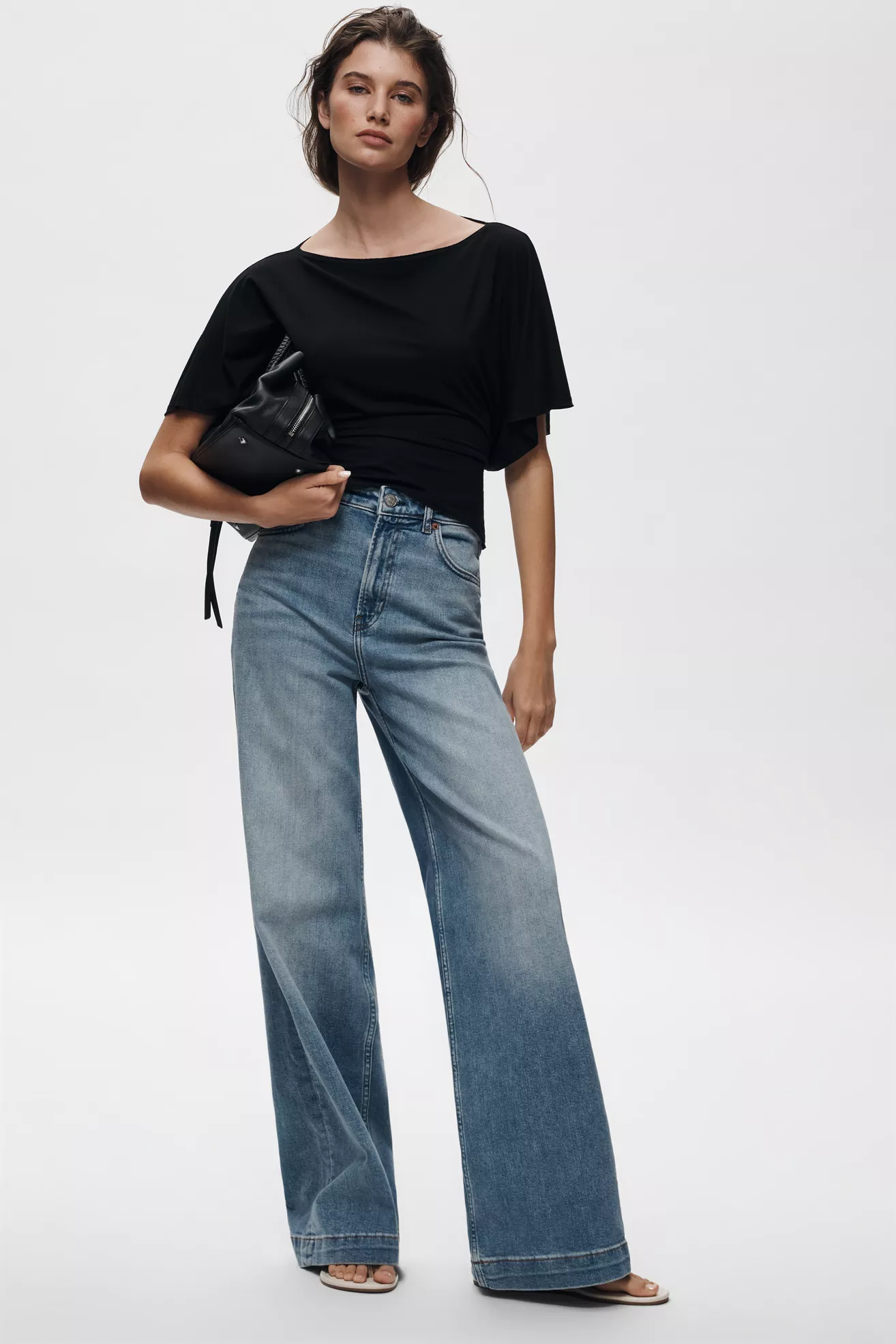 Reformation Bex High-Rise Wide-Leg Jeans