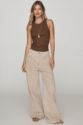 Reformation High-Rise Slouchy Wide-Leg Jeans
