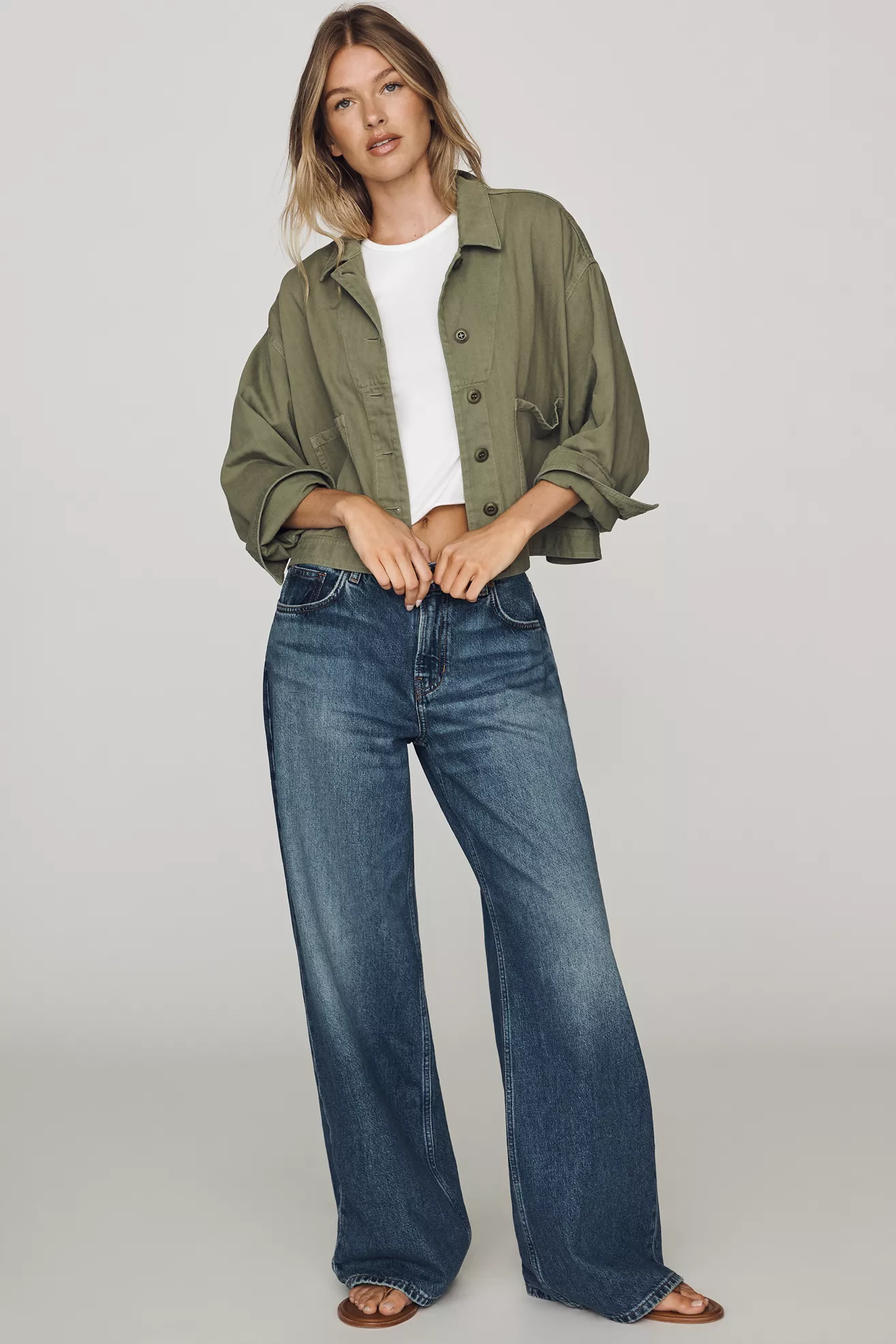 Reformation High-Rise Slouchy Wide-Leg Jeans