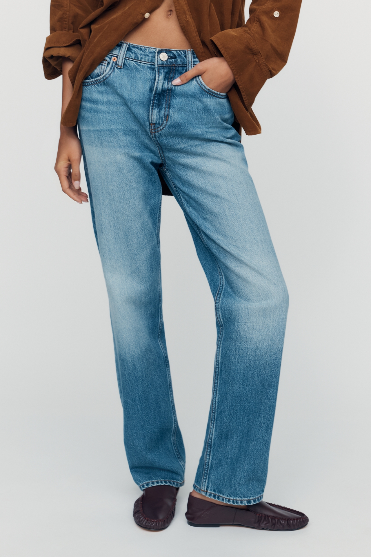 Reformation Leda High-Rise Straight Jeans
