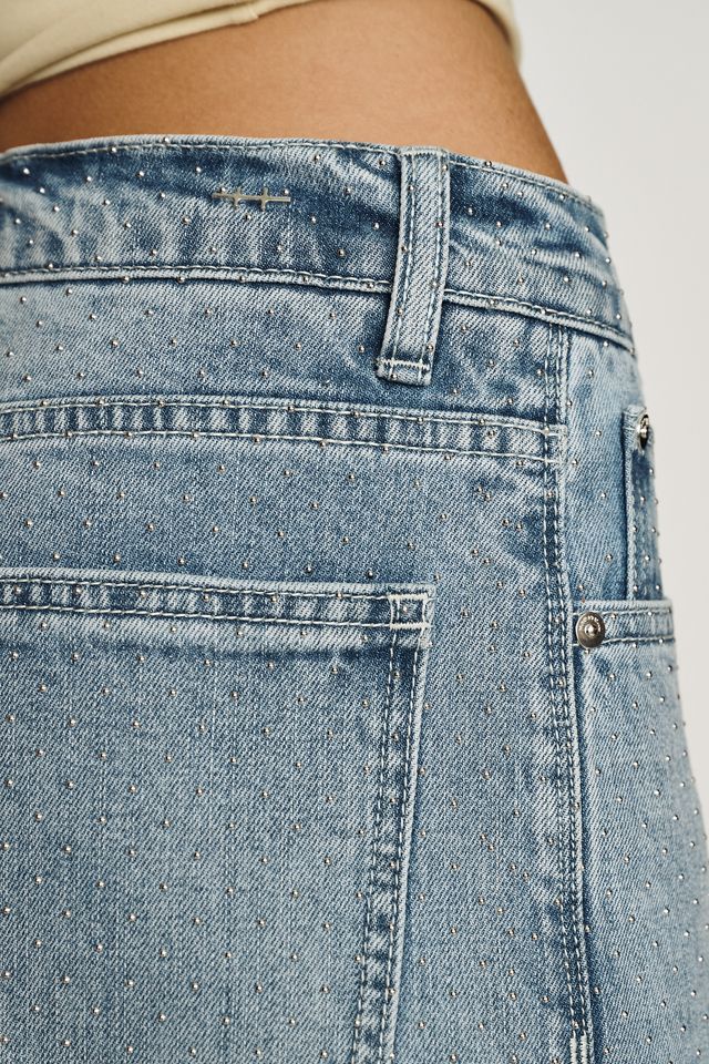 Habitual Gemma High-Rise Wide-Leg Studded Jeans #1