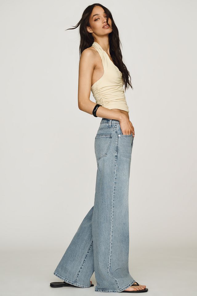 Habitual Gemma High-Rise Wide-Leg Studded Jeans #2