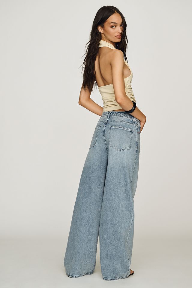 Habitual Gemma High-Rise Wide-Leg Studded Jeans | Anthropologie
