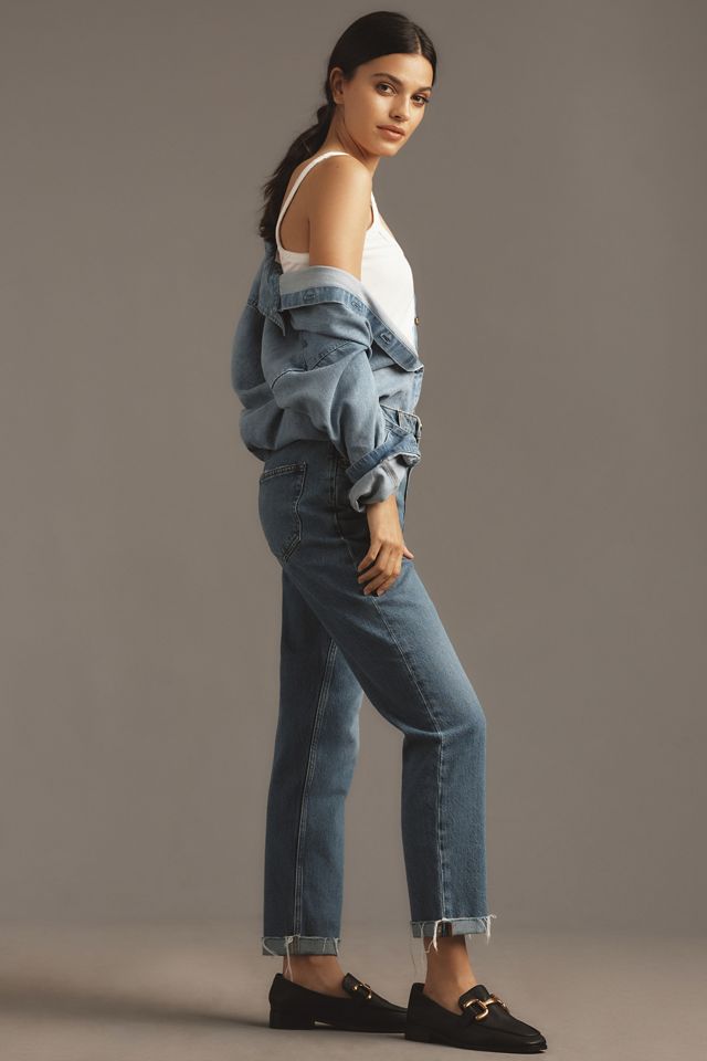 FRAME Le Mec High-Rise Straight-Leg Jeans #2