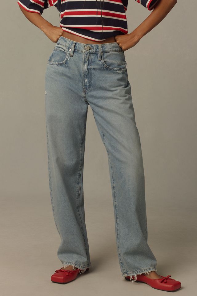 FRAME Low-Slung Barrel Jeans #1