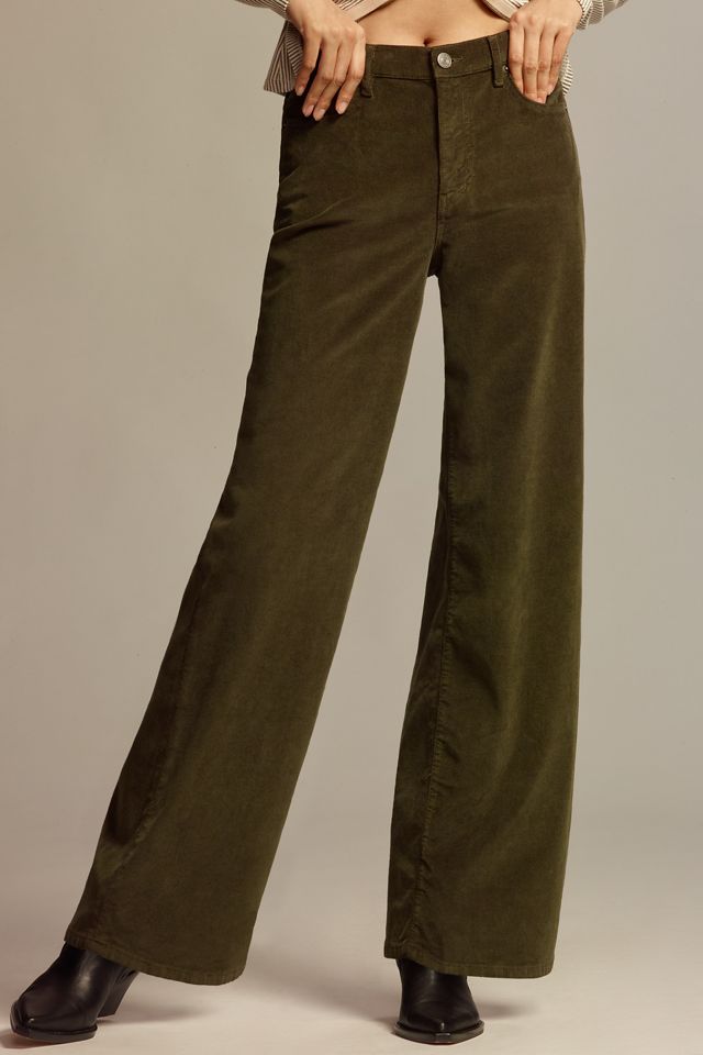 FRAME Corduroy Le Slim Palazzo High-Rise Jeans #1