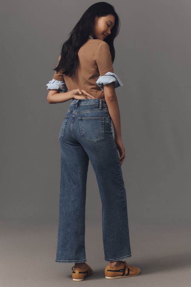 FRAME Le Slim Palazzo High-Rise Wide-Leg Jeans #3