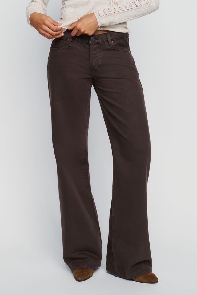 Frame The Gray Low Rise Wide Leg Flare Jeans #2