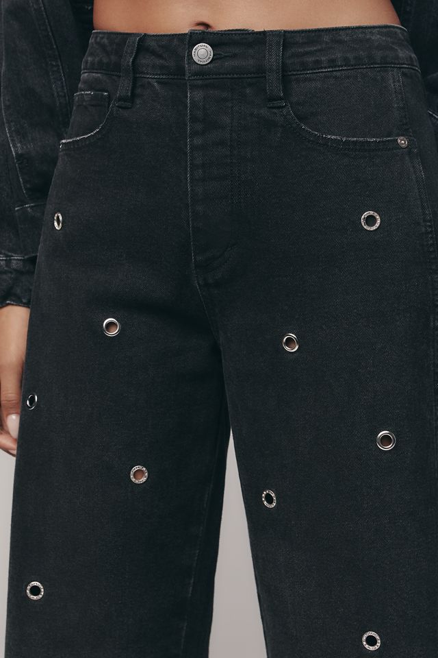 Habitual Evie High-Rise Embellished Barrel Jeans #3