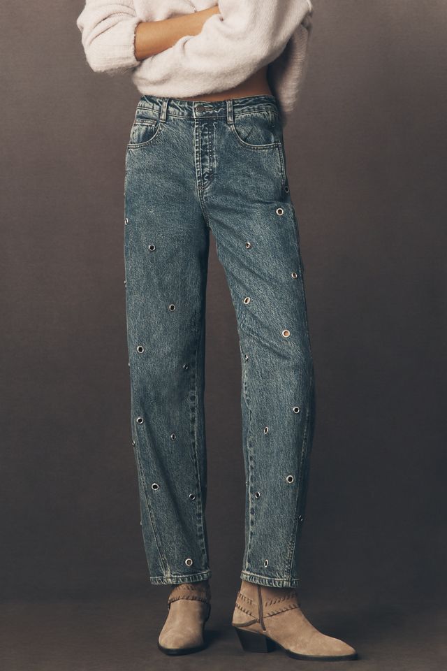 Habitual Evie High-Rise Embellished Barrel Jeans #2