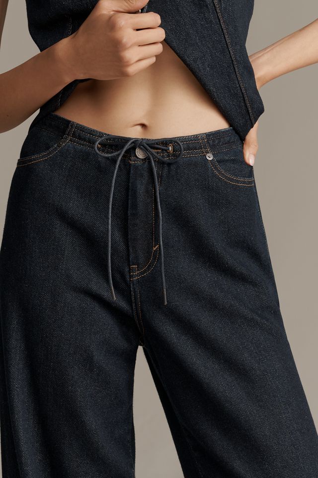 Habitual Jade High-Rise Wide-Leg Drawstring Jeans #2