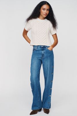 Habitual Wythe High Rise Relaxed Studded Jeans