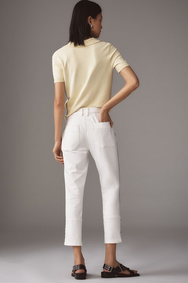 Maeve Slim Cuffed Crop Jeans #3