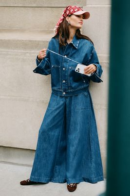 Pilcro High-Rise Wide-Leg Jeans