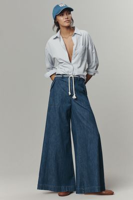Pilcro High-Rise Wide-Leg Jeans