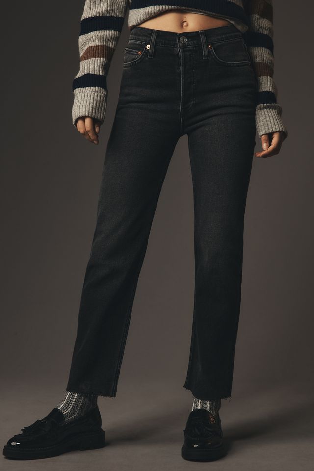 RE/DONE 70s High-Rise Stove Pipe Straight-Leg Jeans #1