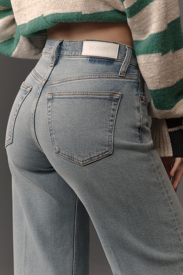 RE/DONE Mid-Rise Wide-Leg Crop Jeans #2