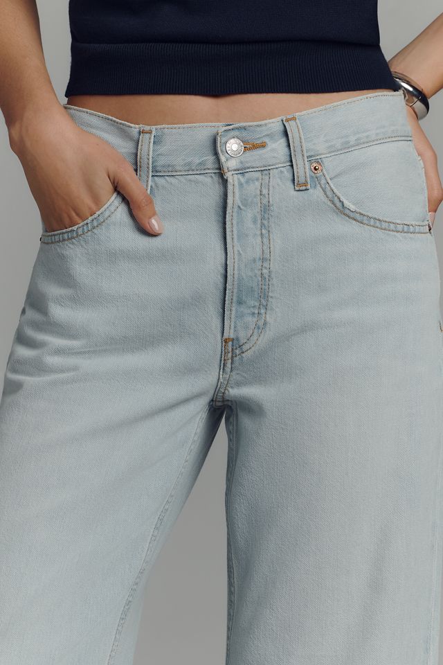 RE/DONE Low-Rise Loose Crop Wide-Leg Jeans #4