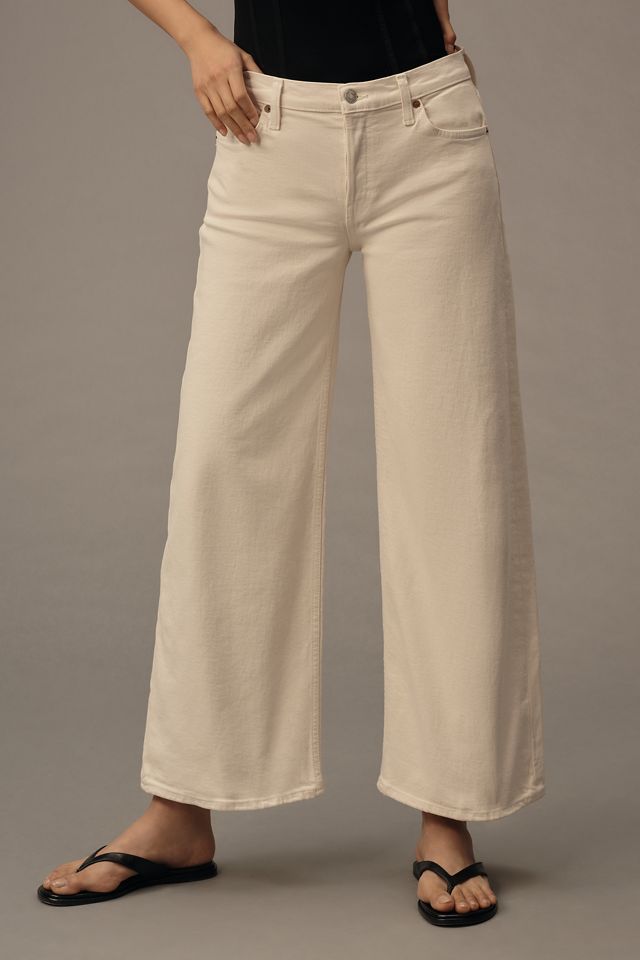 RE/DONE Mid-Rise Crop Wide-Leg Jeans #1