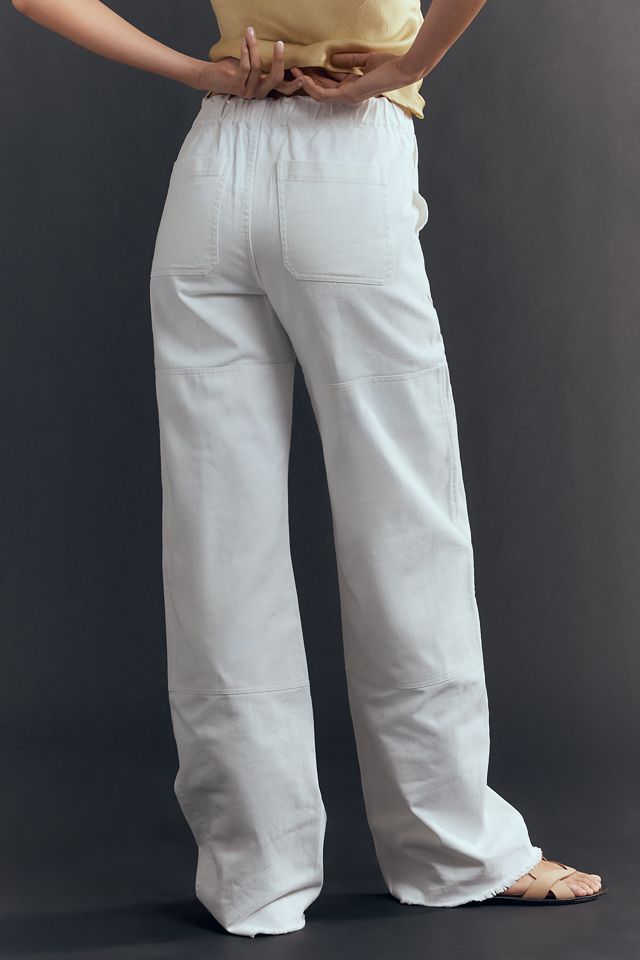RE/DONE High-Rise Wide-Leg Drawstring Jeans #3