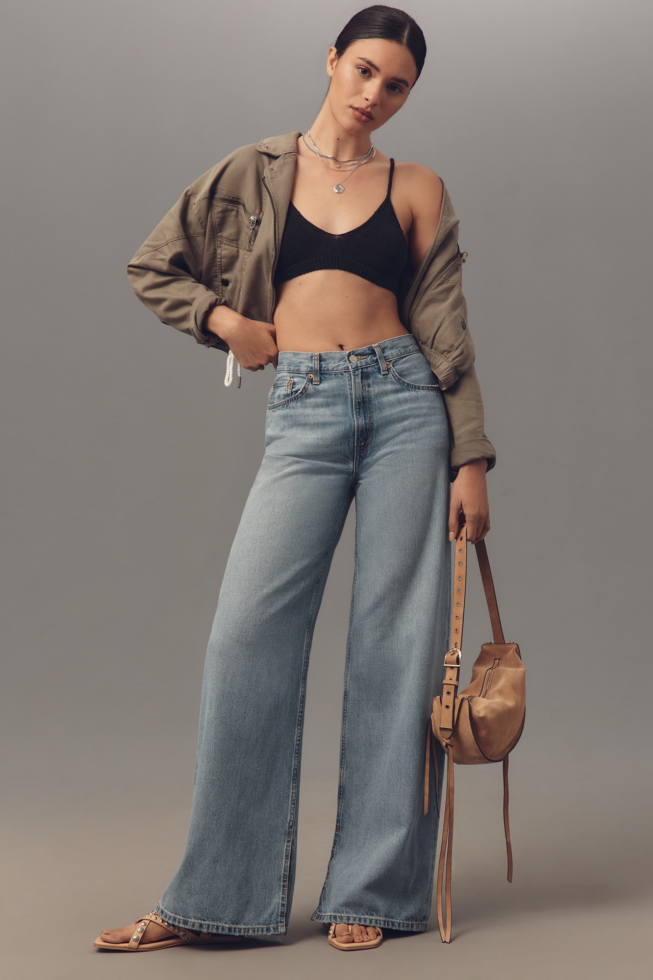 RE/DONE Low-Rise Wide-Leg Jeans