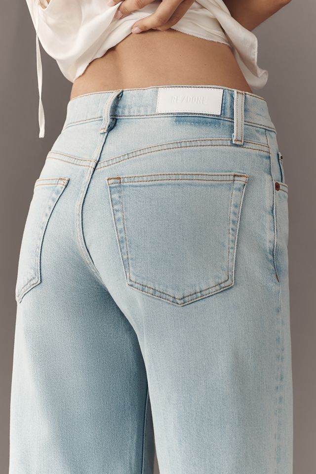 RE/DONE Mid-Rise Crop Wide-Leg Jeans #3