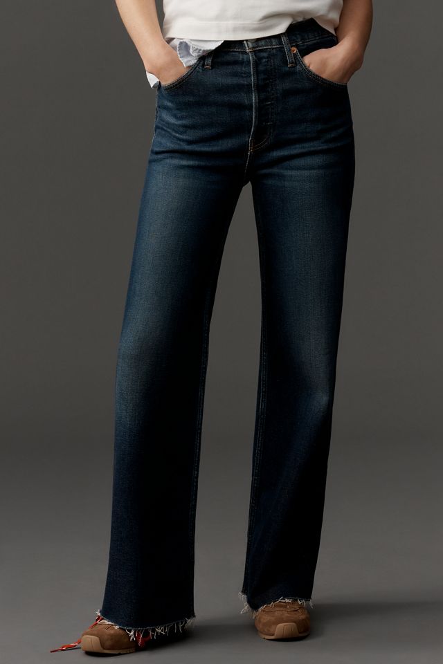 RE/DONE High-Rise Crop Wide-Leg Jeans #1