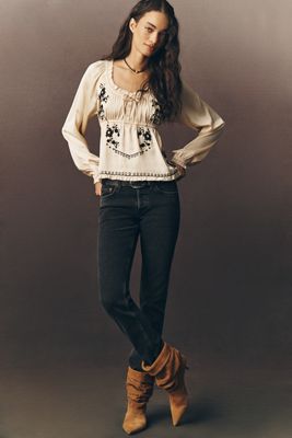 RE/DONE The Slim Cig Low-Rise Straight-Leg Jeans