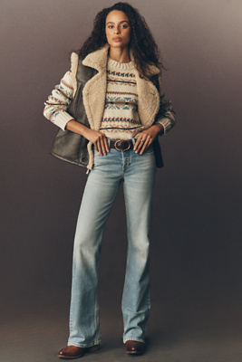 Re/done 70s Mid-rise Bootcut Jeans In Blue