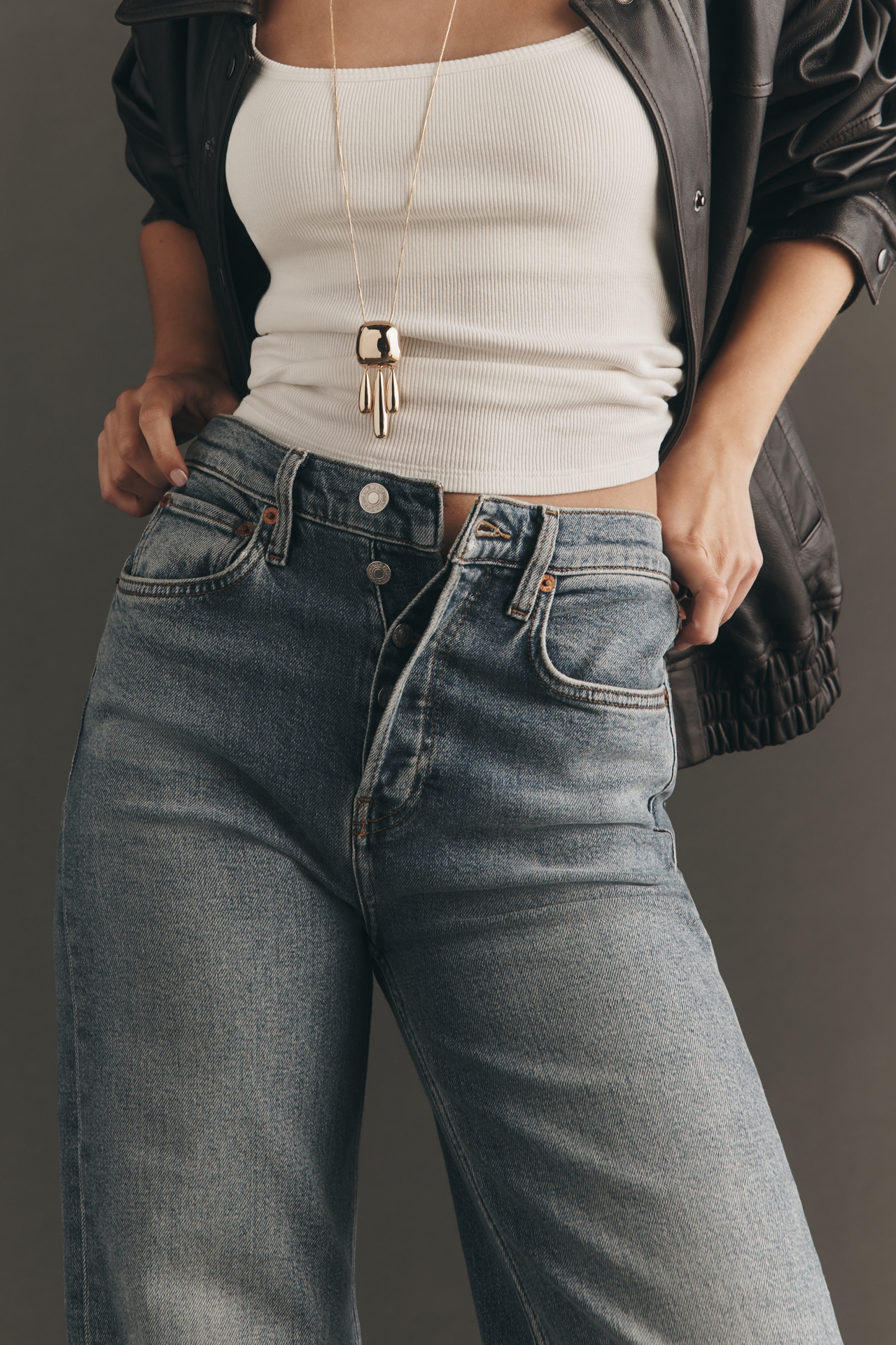 RE/DONE High-Rise Wide-Leg Jeans