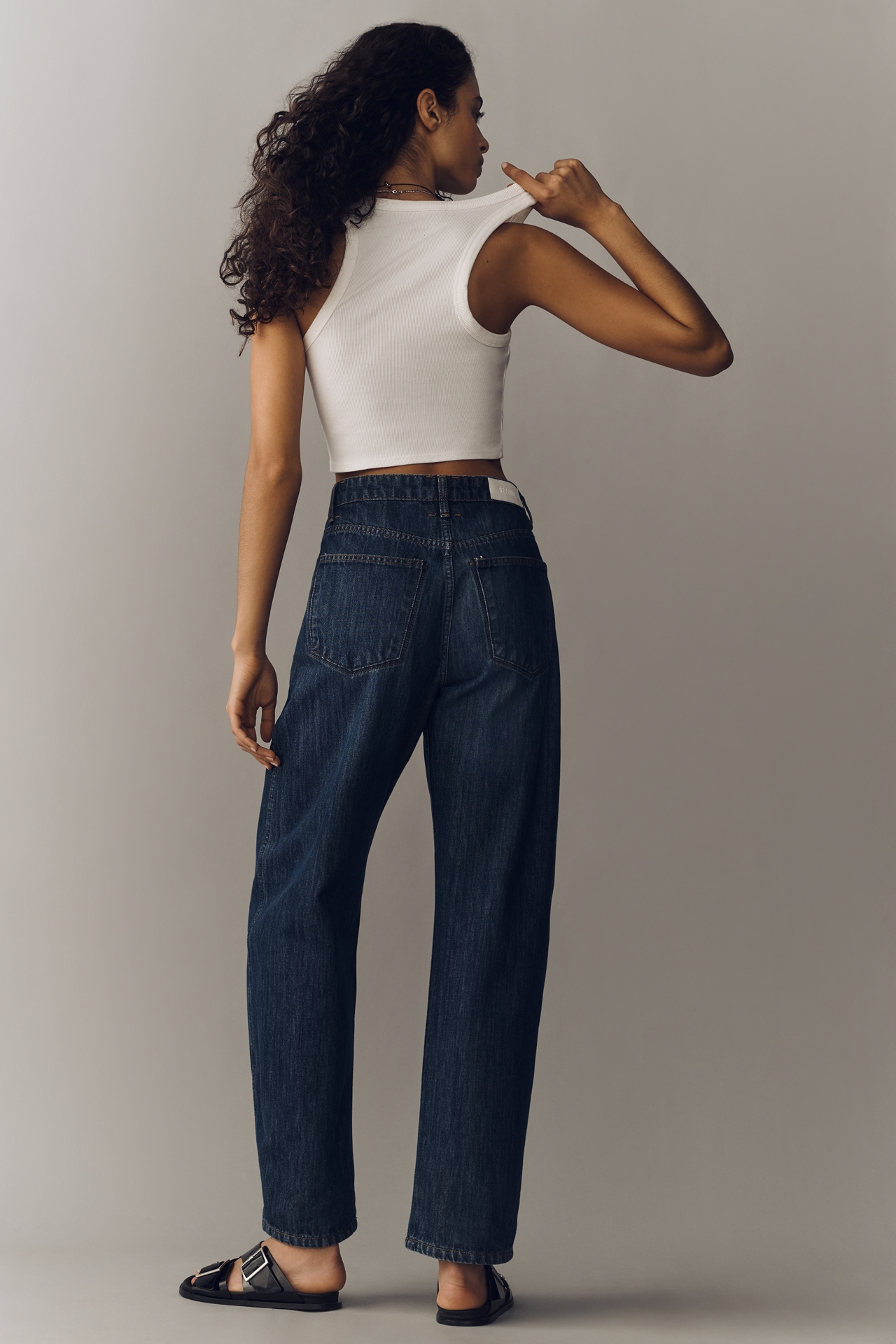 RE/DONE Rewind Reversible High-Rise Relaxed Jeans