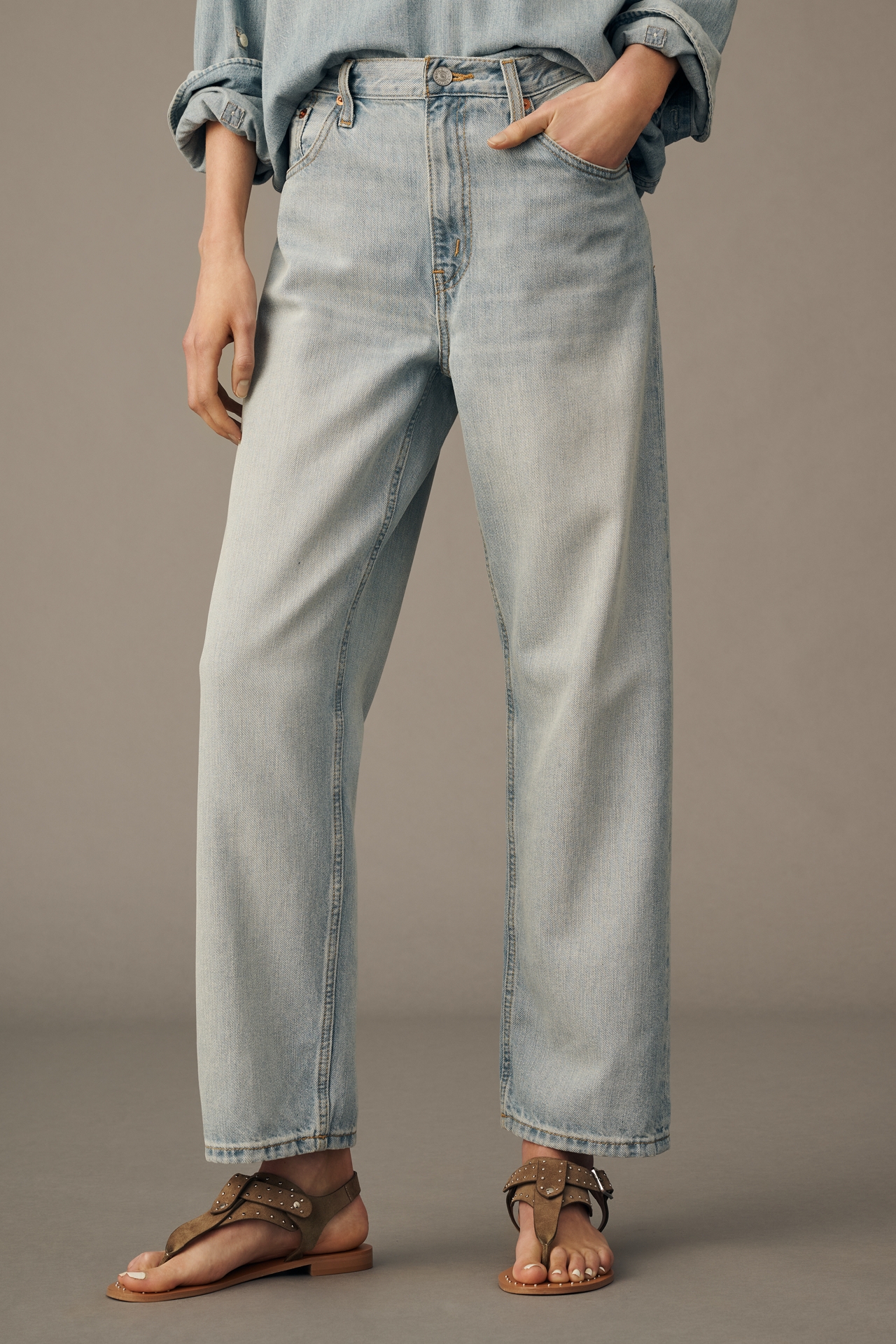 RE/DONE Ollie High-Rise Straight Leg Jeans