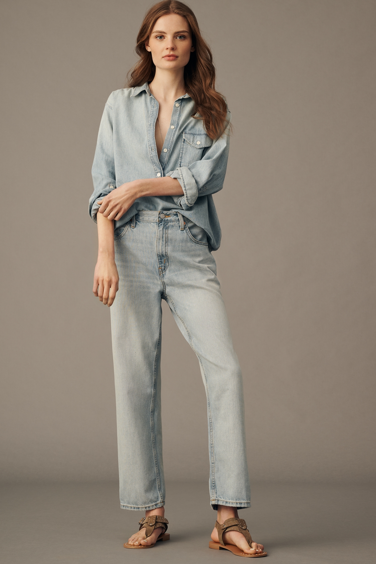 RE/DONE Ollie High-Rise Straight Leg Jeans