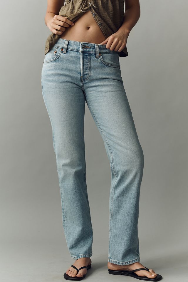 RE/DONE Slim Low-Rise Crop Straight Jeans #1
