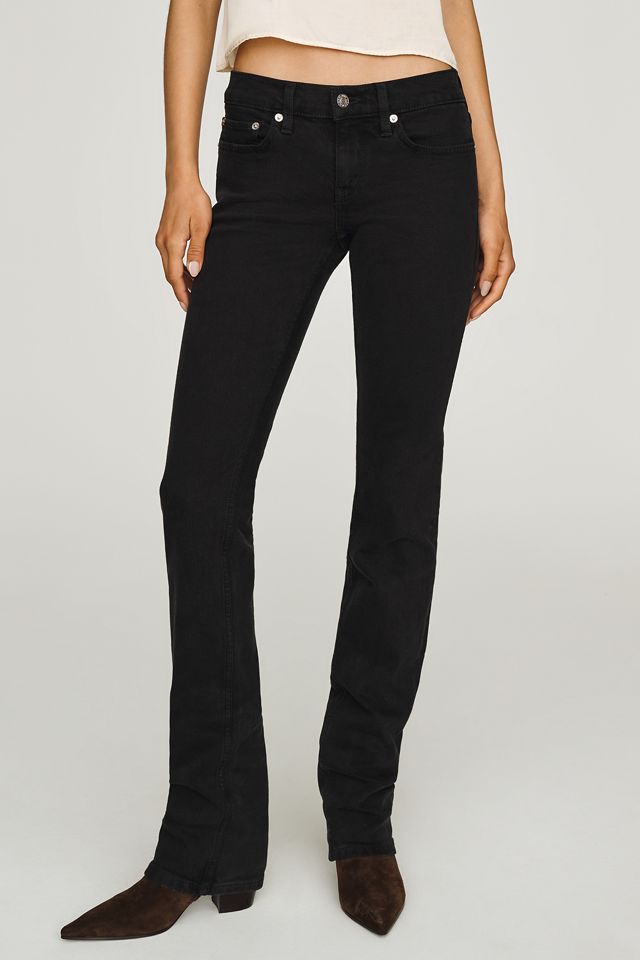 RE/DONE Lean Low-Rise Straight-Leg Jeans #1