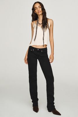 RE/DONE Lean Low-Rise Straight-Leg Jeans