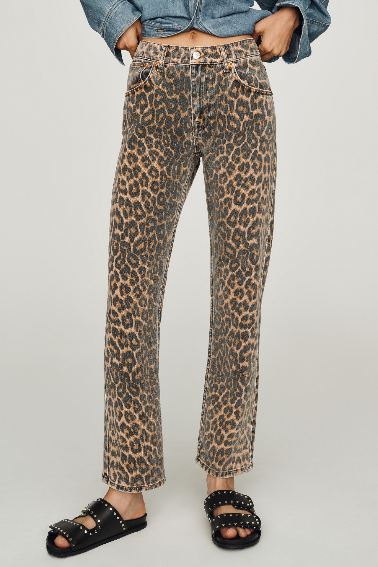 RE/DONE Blondie Mid-Rise Cropped Straight-Leg Jeans