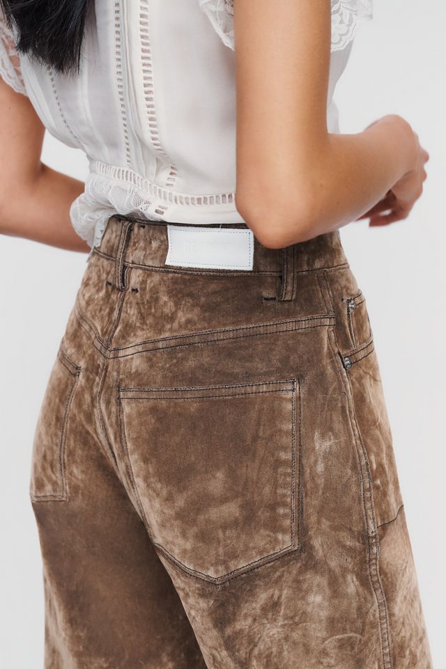 RE/DONE Rewind Reversible High Rise Barrel Leg Jeans #4